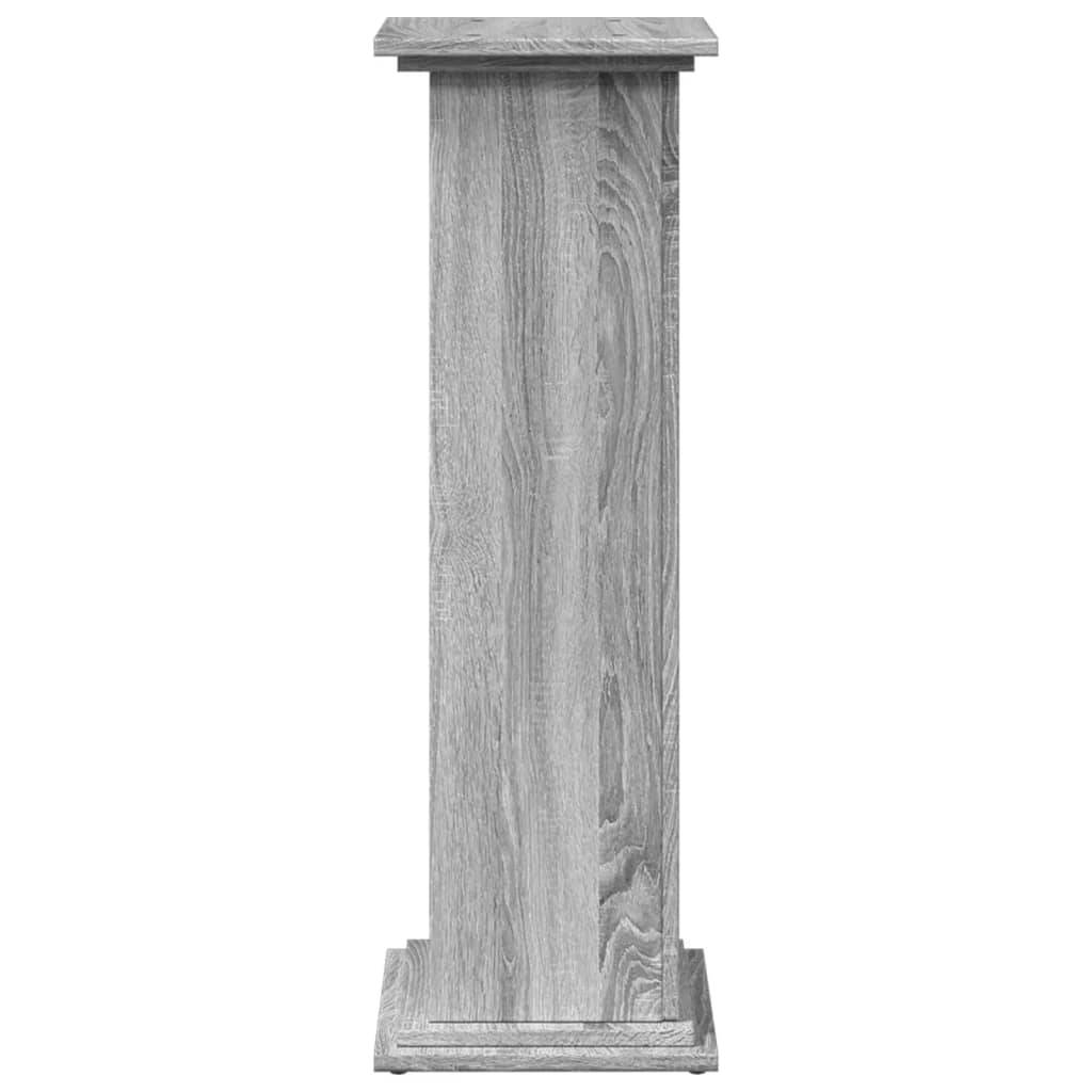 ComfortXL - Colonne de Rangement Bois d'Ingénierie pour Salon avec Porte 3 Étagères 90 cm Sonoma Gris - ComfortXL Outdoor Living - Image 7