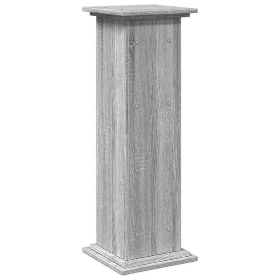 ComfortXL - Colonne de Rangement Bois d'Ingénierie pour Salon avec Porte 3 Étagères 90 cm Sonoma Gris - ComfortXL Outdoor Living - Image 8