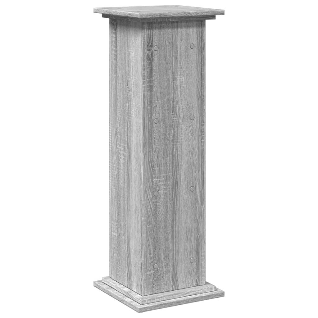 ComfortXL - Colonne de Rangement Bois d'Ingénierie pour Salon avec Porte 3 Étagères 90 cm Sonoma Gris - ComfortXL Outdoor Living - Image 8