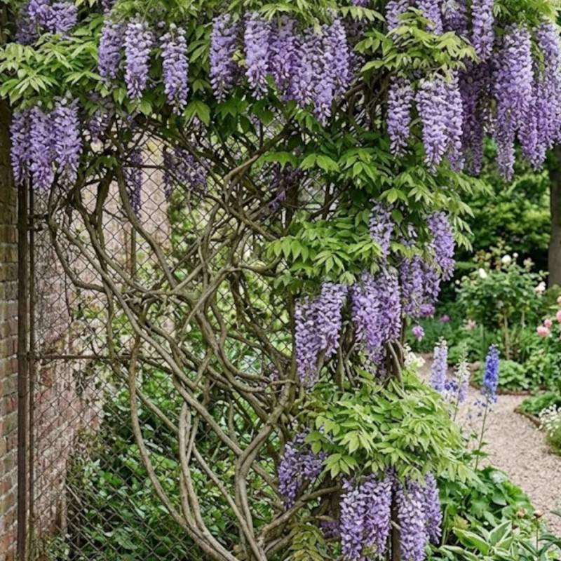 Glycine d'Amérique Amethyst Fall® à fleurs Violette - feuillage Caduc - Godet - 5/20 cm- hauteur à maturité De 3,00 m à 5,00 m - Image 2