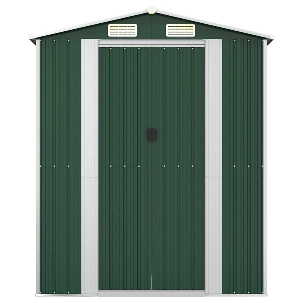 PANGIVO - Abri de jardin avec porte coulissante - Acier galvanisé - Vert 192x108x223 cm - Surface au sol 2,07m² - PANGIVO - Image 3