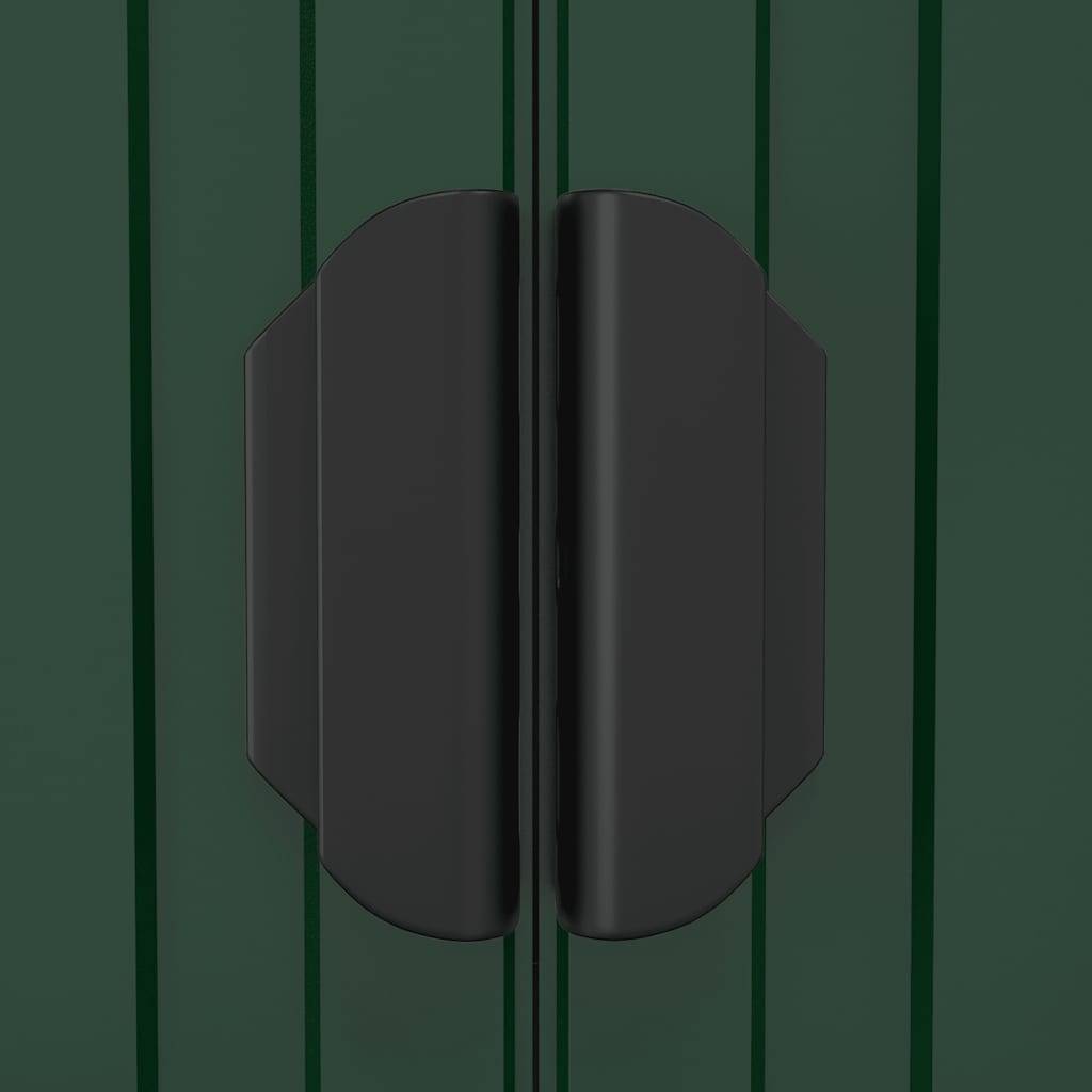 PANGIVO - Abri de jardin avec porte coulissante - Acier galvanisé - Vert 192x108x223 cm - Surface au sol 2,07m² - PANGIVO - Image 7