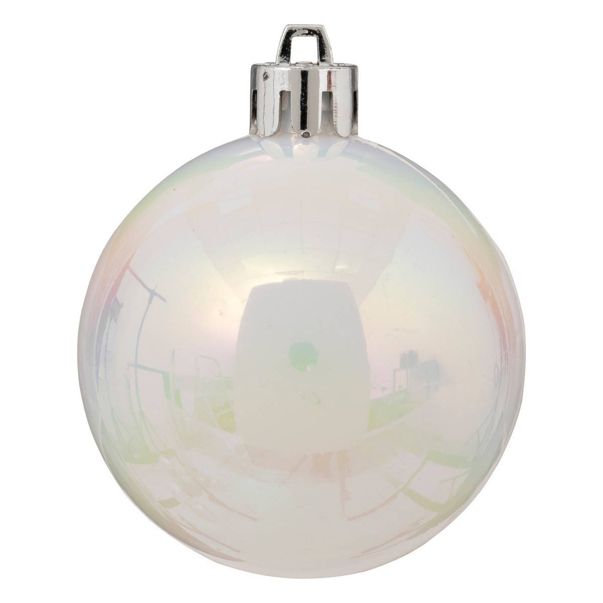 Atmosphera - Kit de sapin "Colorama de Noël" 18 pièces argent/blanc - Atmosphera Créateur d'intérieur - Imagen 4