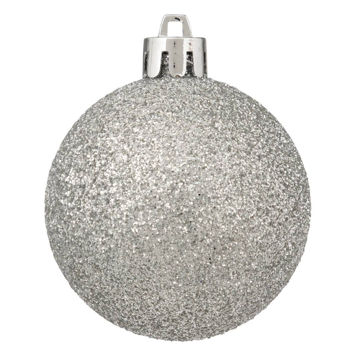 Atmosphera - Kit de sapin "Colorama de Noël" 18 pièces argent/blanc - Atmosphera Créateur d'intérieur - Imagen 7