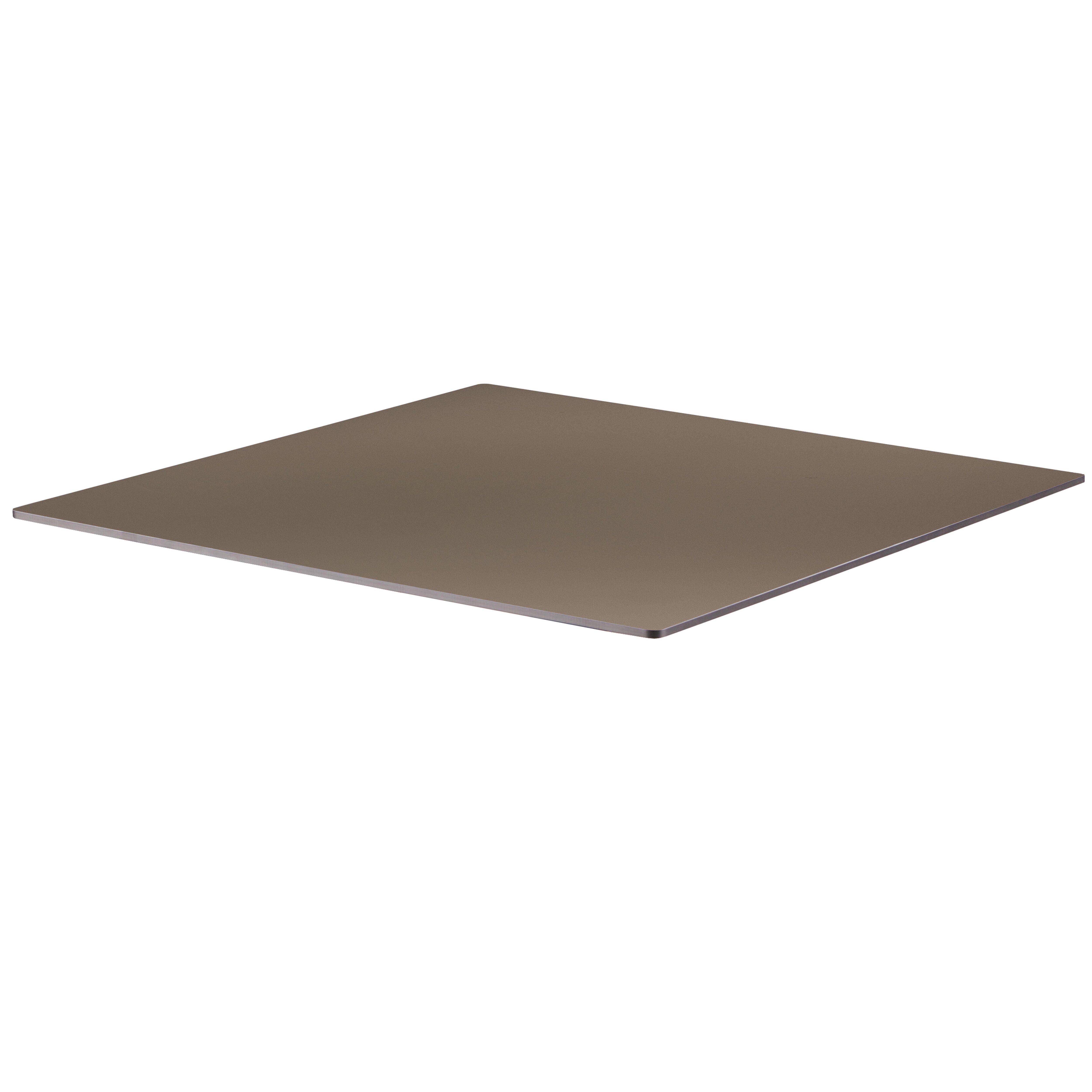 Oviala - Plateau de table stratifié 60x60 cm taupe Opéra - Oviala - Image 1