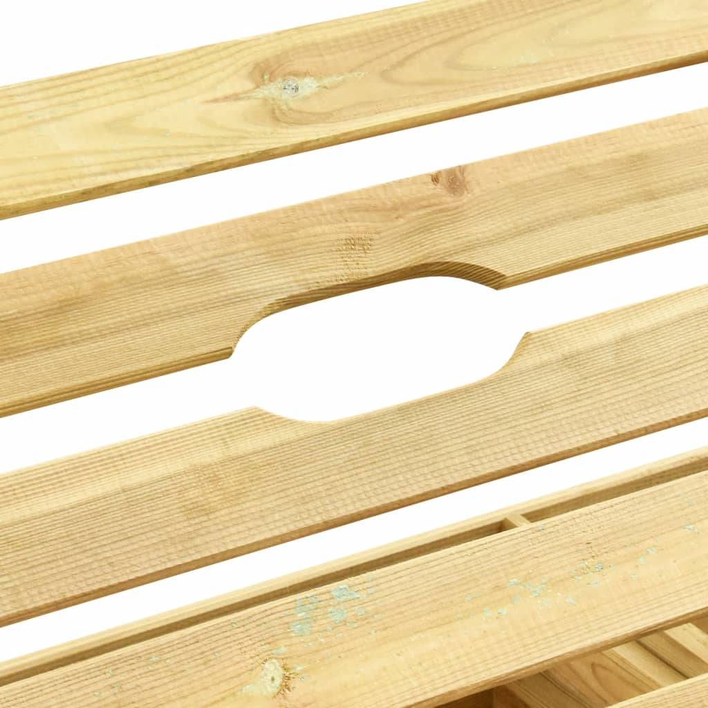 Vidaxl - Chaise longue double Bois de pin imprégné de vert vidaXL 315405 - Imagen 5