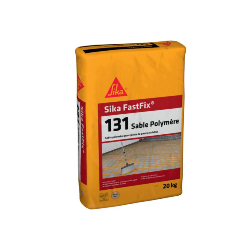 Sable polymère pour remplissage de joints de pavés et dalles SIKA FastFix 131 - Ton sable - 20kg