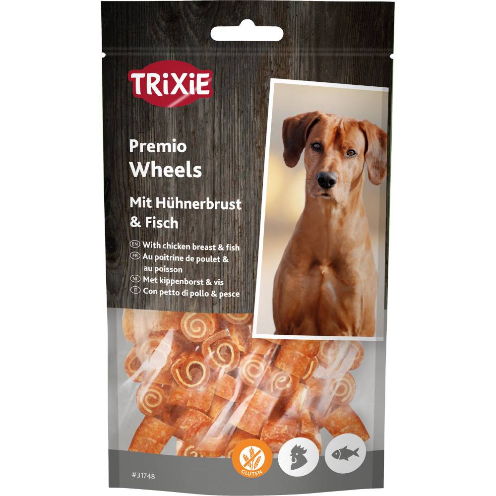 Trixie - Friandises mini rouleau au poulet et poisson 75 g pour chien - Imagen 1