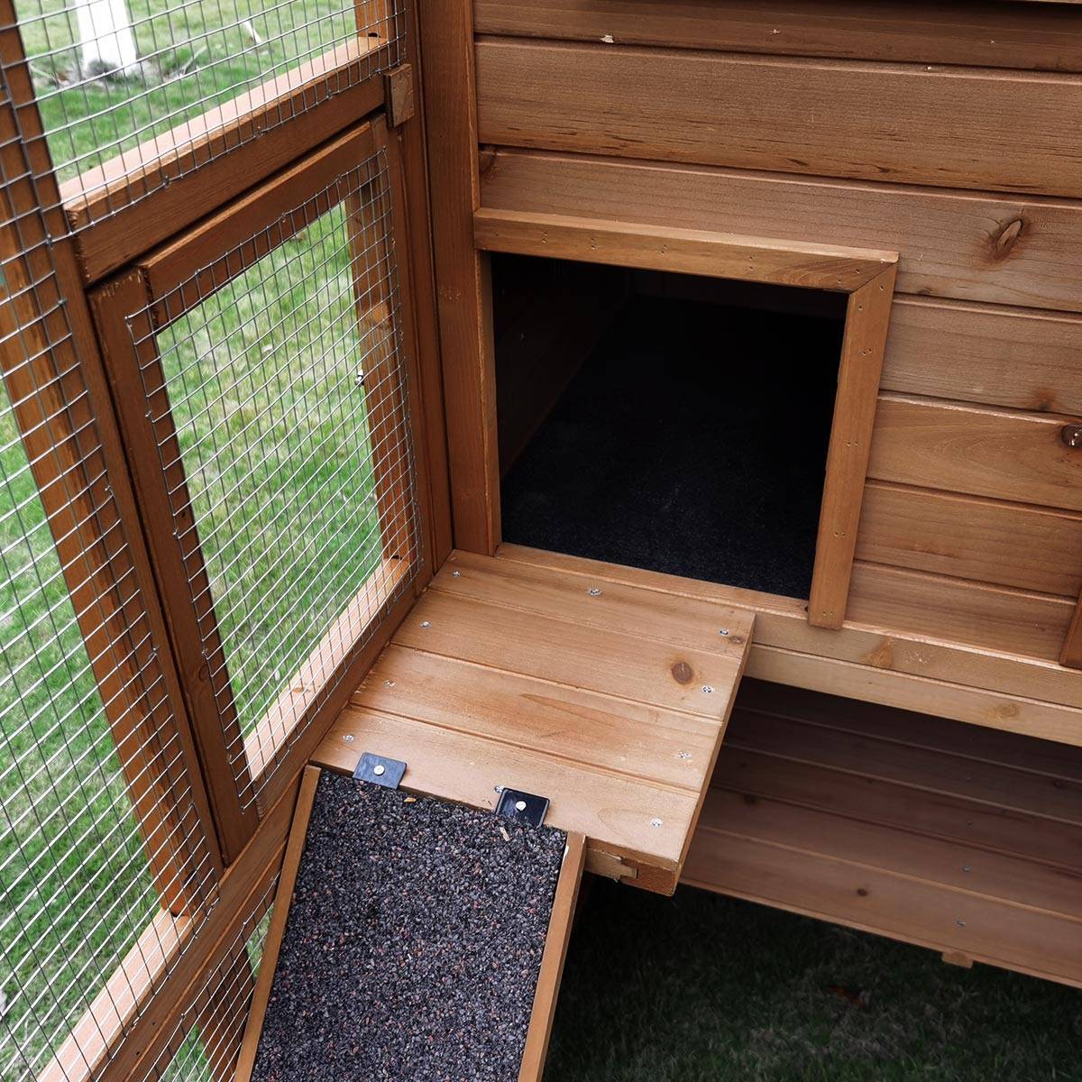 Parc à chats avec abri en bois - Cémonjardin - Imagen 6