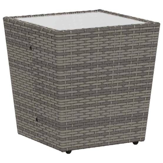 Petit Salon de Jardin 2 Personnes Gris, Mobilier de Balcon en Poly Rattan Résistant aux Intempéries – ComfortXL Outdoor Living - Image 5