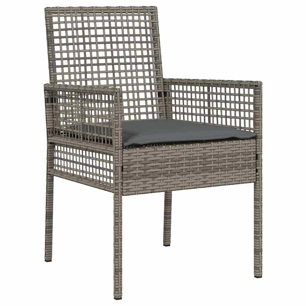 Petit Salon de Jardin 2 Personnes Gris, Mobilier de Balcon en Poly Rattan Résistant aux Intempéries – ComfortXL Outdoor Living - Image 6