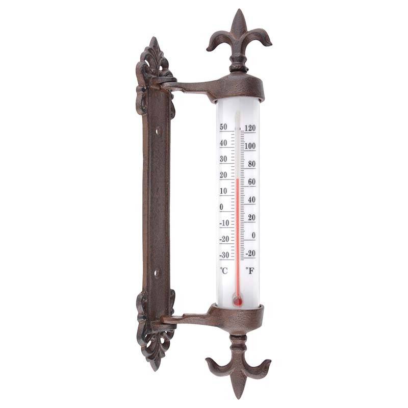 Esschert Design - Thermomètre fenêtre en Fonte 30cm - Esschert Design - Image 1