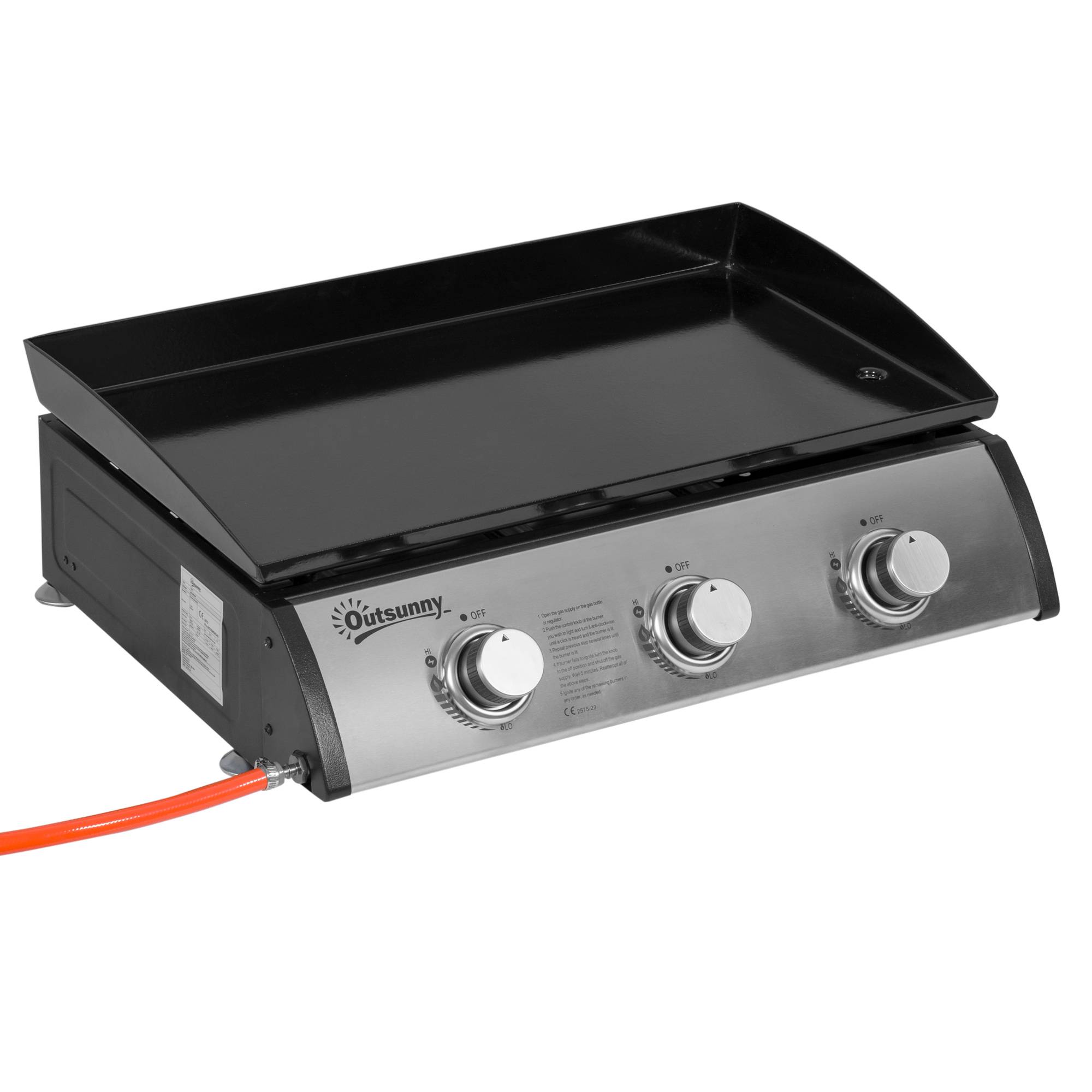 PANGIVO - Barbecue à gaz acier inoxydable argent 63 x 48 x 21 cm - PANGIVO - Image 1