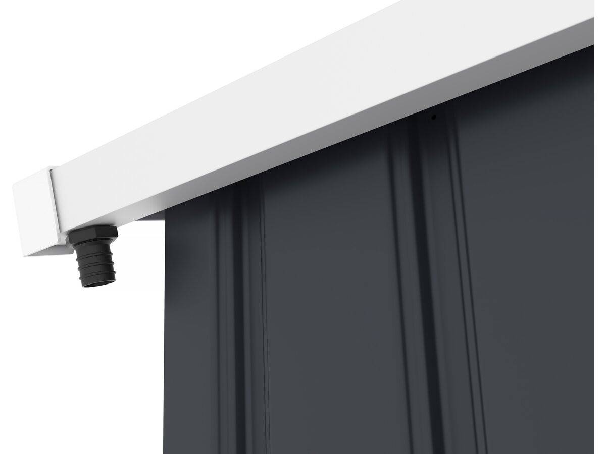 Habitat Et Jardin - Abri De Jardin Métal - "vegas"- 15 M² Avec Gouttière - Gris -habitat Et Jardin - Imagen 3