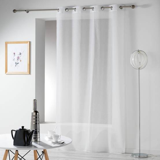 Rideau Voilage "Telma" 140x240cm Blanc - Image 1