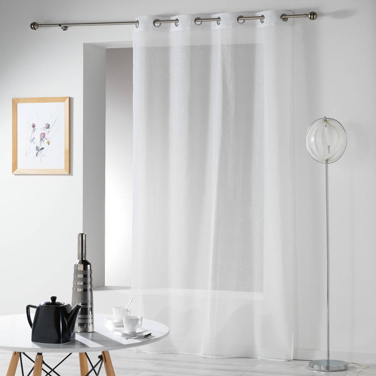 Rideau Voilage "Telma" 140x240cm Blanc - Image 1