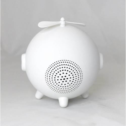 Inovalley - Radio-réveil design HP Bluetooth Blanc Heliclock - Imagen 3