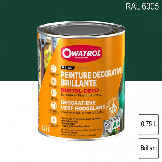 Rustol Zanto Peinture décorative antirouille Rustol Deco RAL 6005 Vert mousse ...