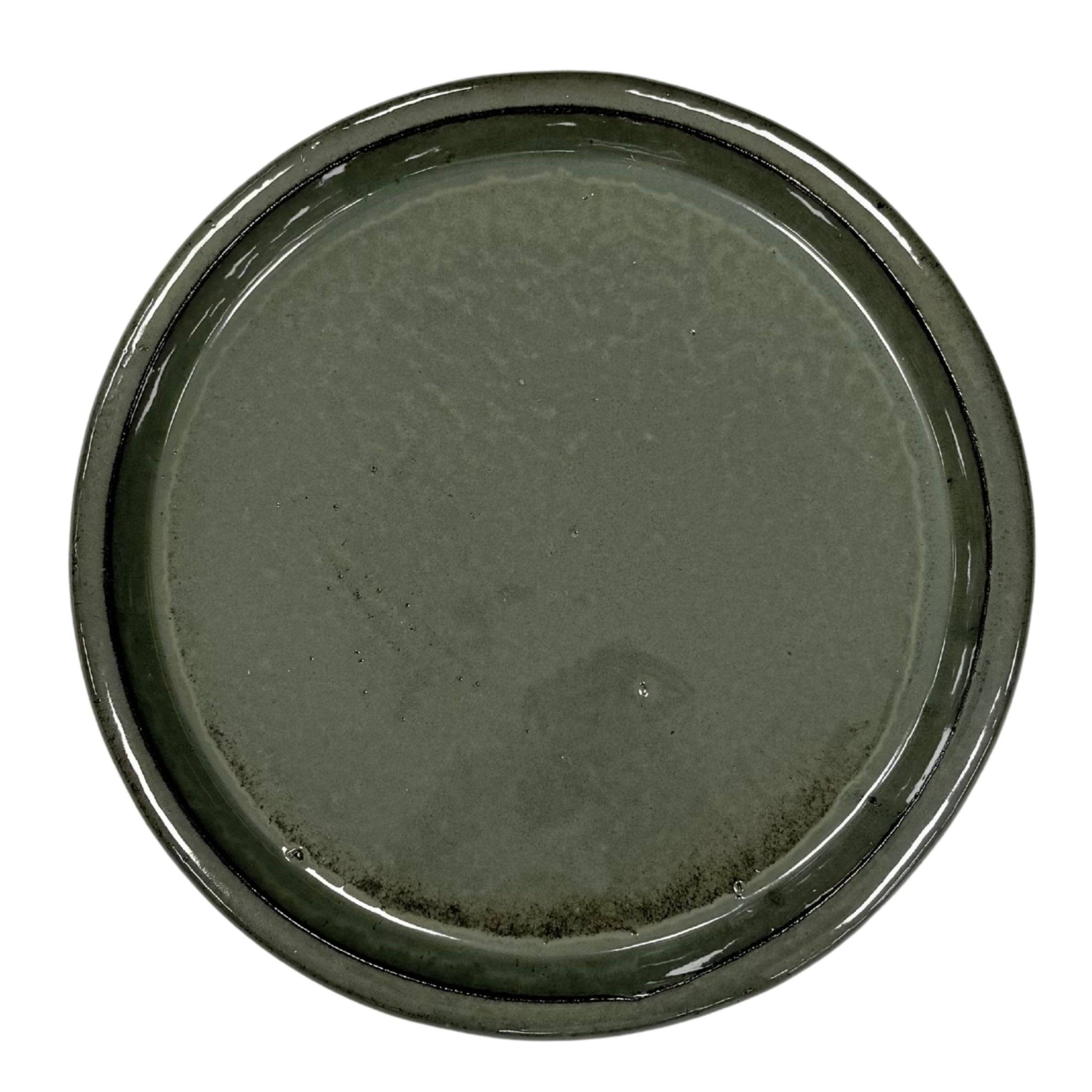 Provencelia - Soucoupe ronde 40cm vert crème - Image 1