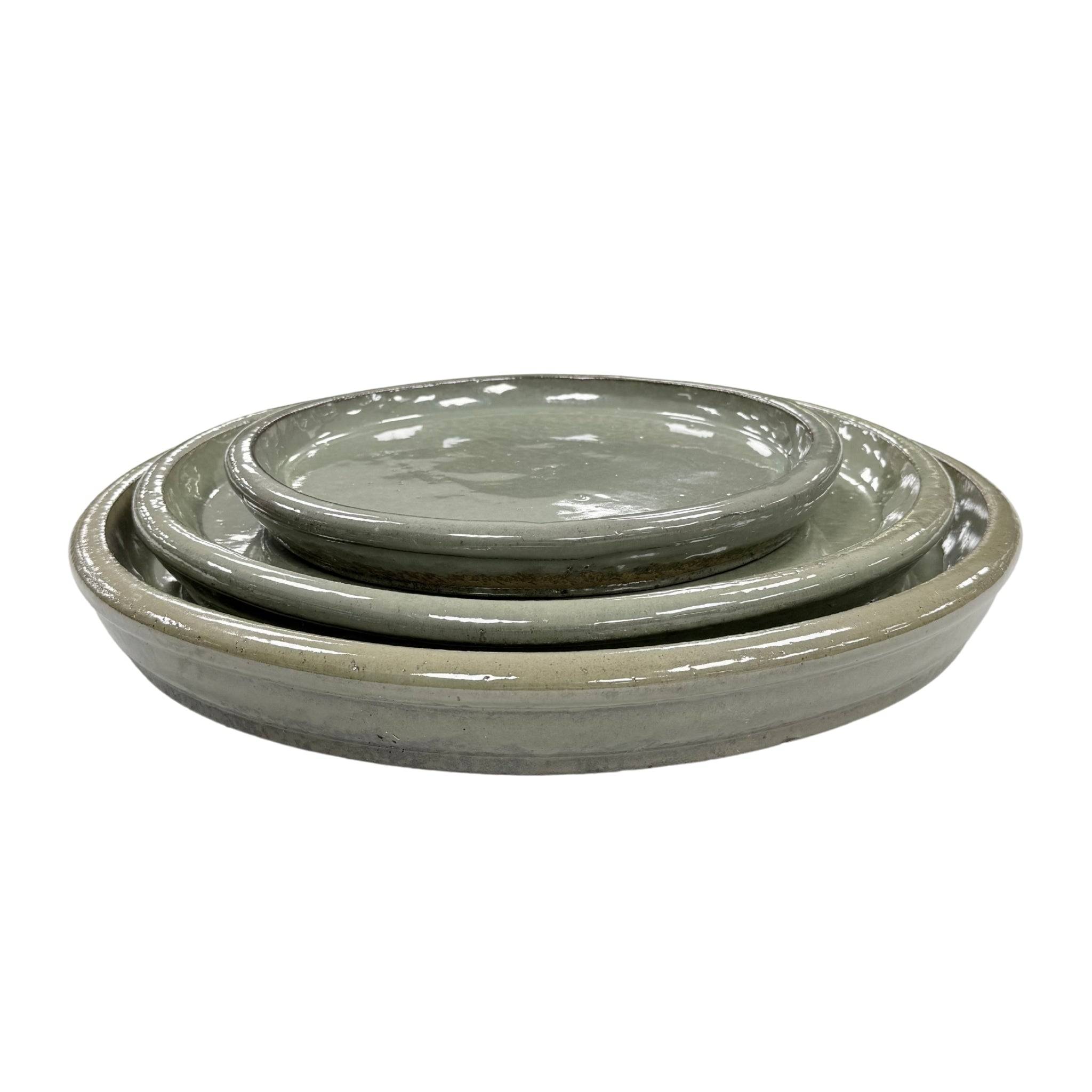Provencelia - Soucoupe ronde 40cm vert crème - Image 5