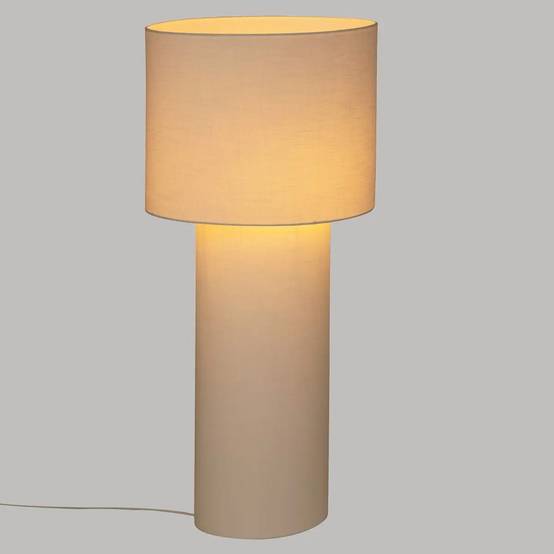 Lampadaire en Tissu "Eira" 115cm Blanc - Image 4
