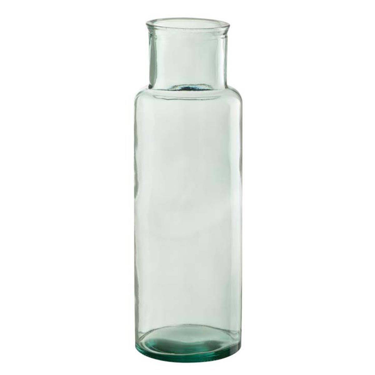 J-Line - Vase Cylindrique Déco "Recyclé" 44cm Transparent
