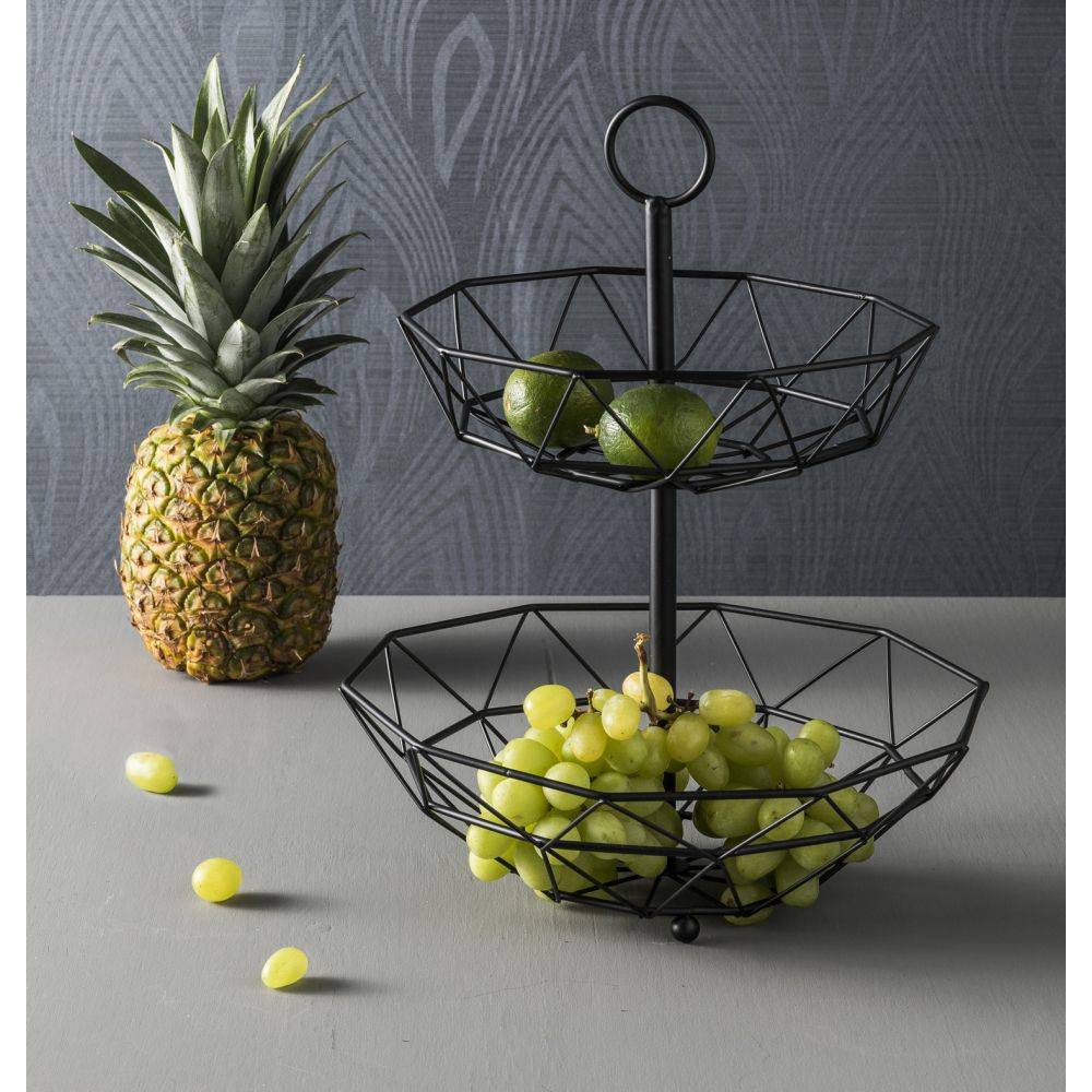 Pt Living - Corbeille à fruits 2 étages Diamond - Imagen 2