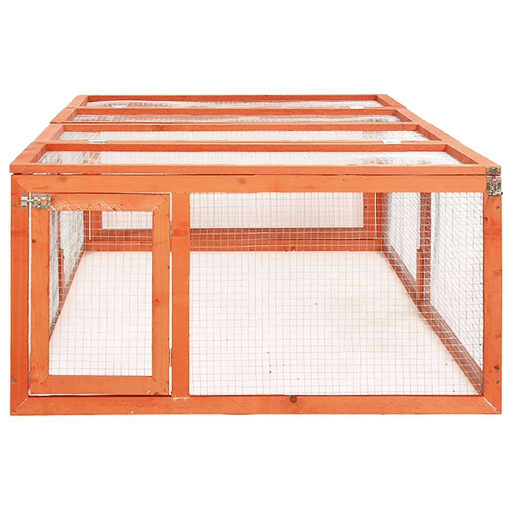 Grand enclos pour lapin en bois de sapin 183x90 cm avec toit ouvrant jardin – ComfortXL Outdoor Living - Image 4