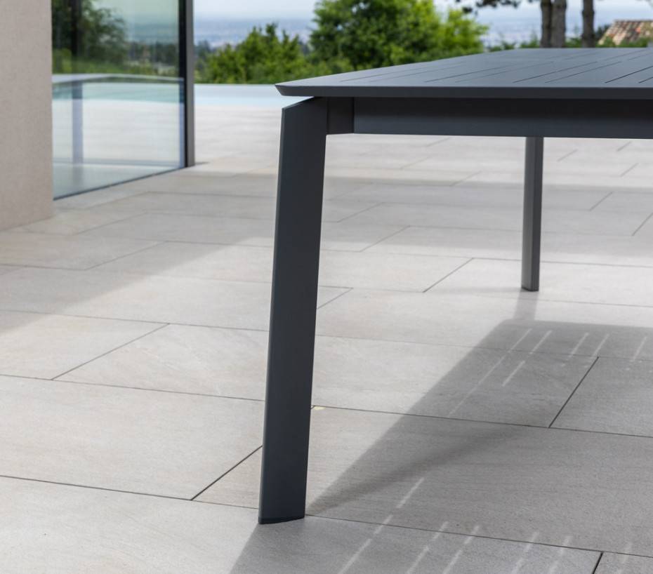 Ensemble table et chaises de jardin 8 places Gris Anthracite NAIROBI GRIS - Image 4