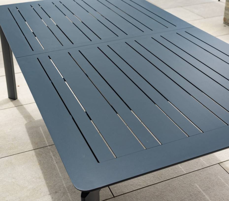 Ensemble table et chaises de jardin 8 places Gris Anthracite NAIROBI GRIS - Image 5