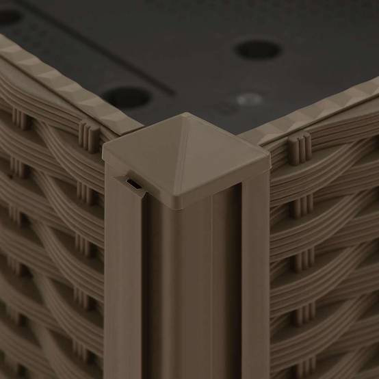 Lit surélevé Polypropylène Marron 80 x 40 x 23 cm - PANGIVO - Image 7