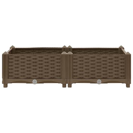 Lit surélevé Polypropylène Marron 80 x 40 x 23 cm - PANGIVO - Image 4