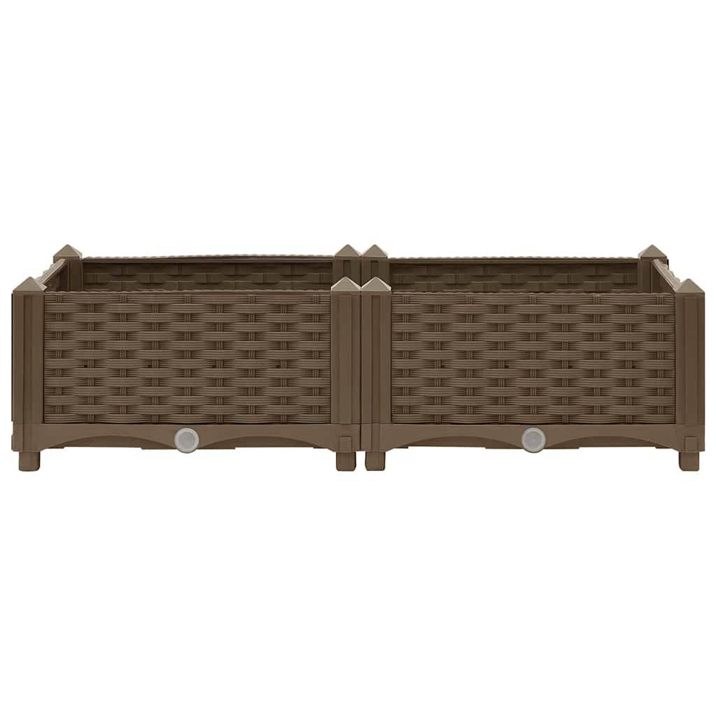Lit surélevé Polypropylène Marron 80 x 40 x 23 cm - PANGIVO - Image 4