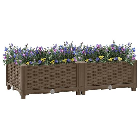 Lit surélevé Polypropylène Marron 80 x 40 x 23 cm - PANGIVO - Image 1