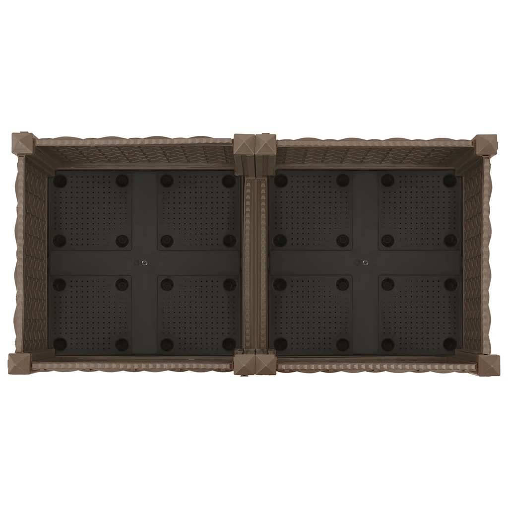 Lit surélevé Polypropylène Marron 80 x 40 x 23 cm - PANGIVO - Image 6