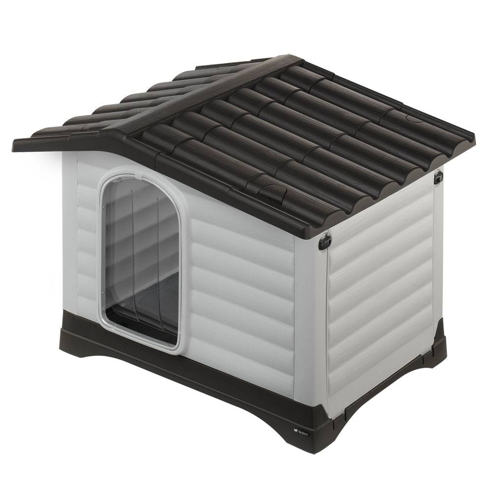 Ferplast - Ferplast Porte pour niche chiens modèle DOGVILLA 110, porte pour niches d'extérieur, habitat pour chiens, PVC transparent anti-pluie, vent, froid, - Image 2