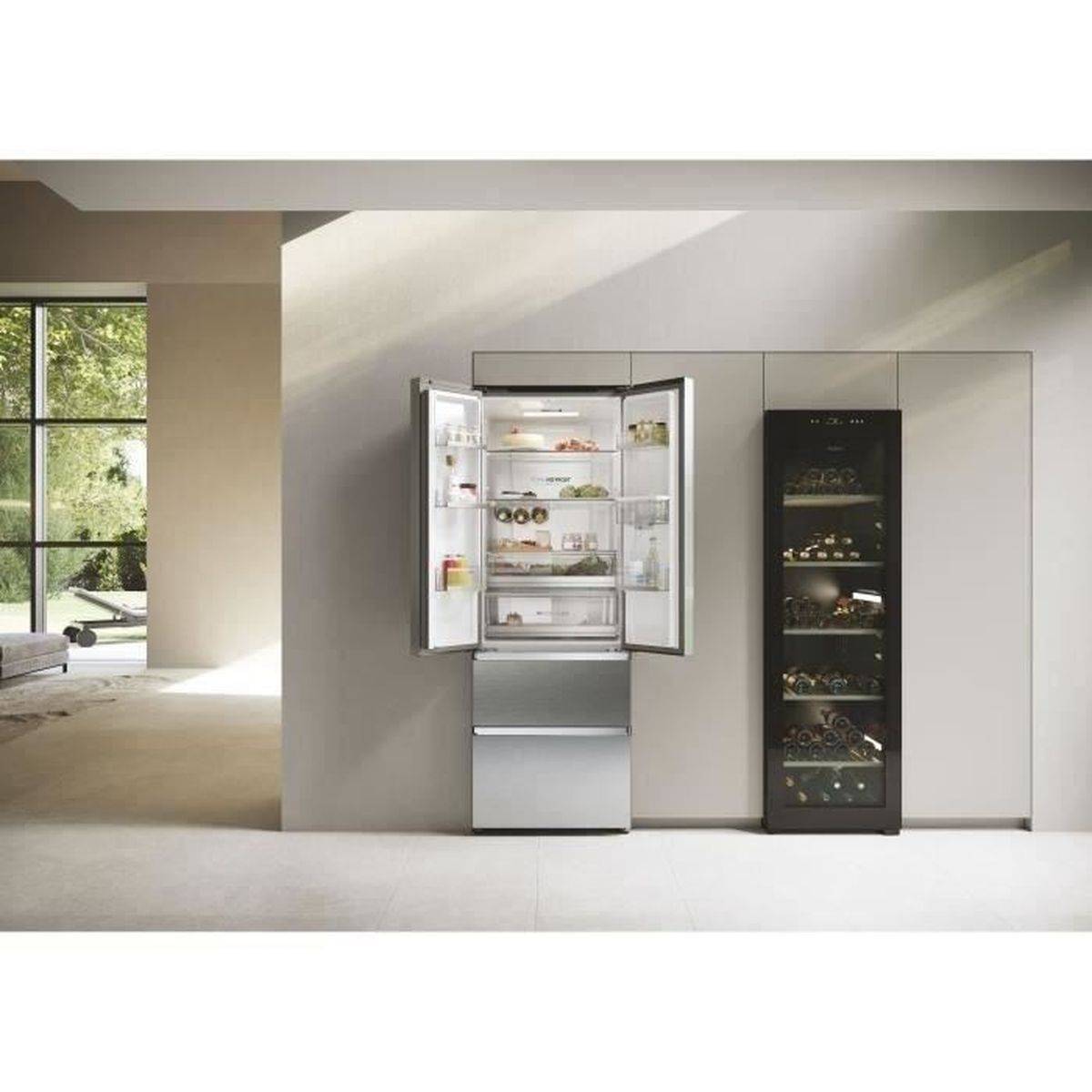 Réfrigérateur américain multi-portes 477 L Total No Frost, distributeur d’eau, compresseur inverter - Haier - Image 5