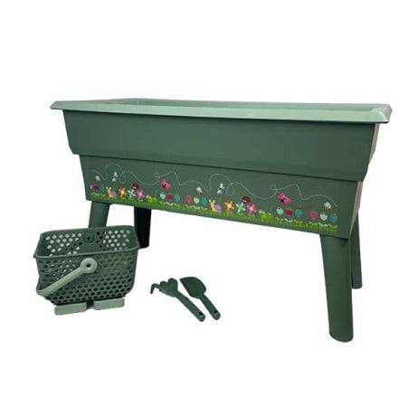 Mv Industries - Jardinière Calipso mini junior 40L Vert Olive/Vert Amande + accessoires - Imagen 1