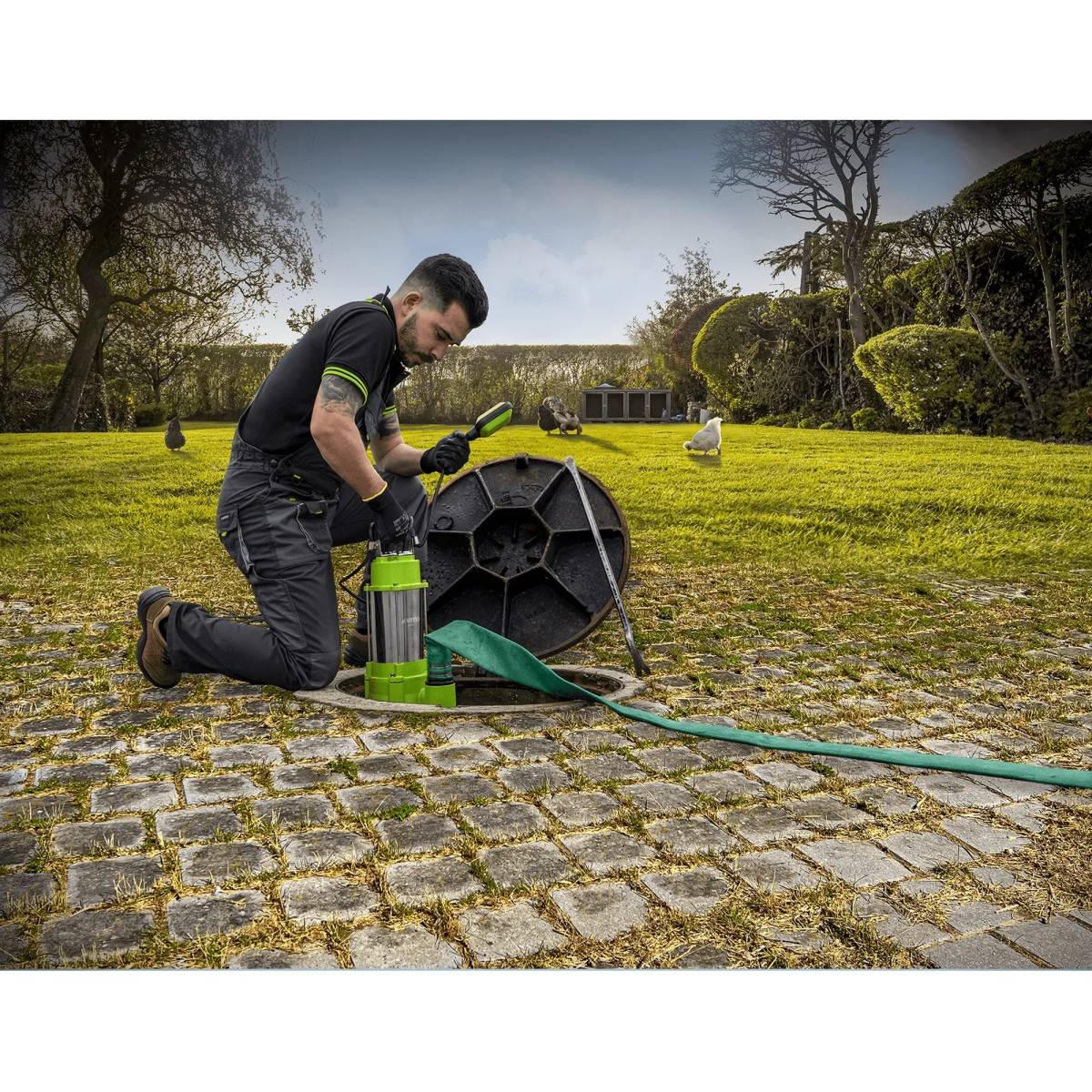 Pompe de relevage Eaux usées 1500W Egouts Caves Inondées Acier Inoxydable VITO - Image 4
