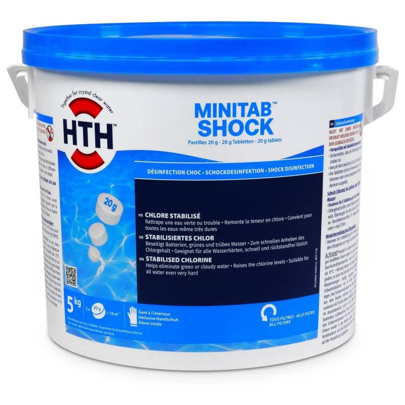 Hth - Chlore choc hth® MINITAB Shock 20g - 5 kg - Imagen 3