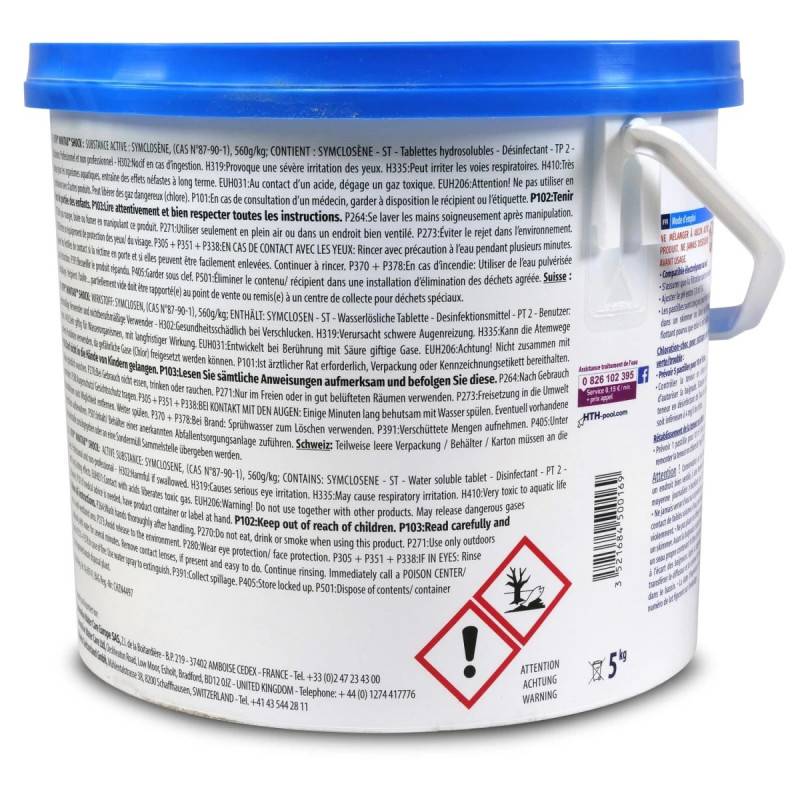 Hth - Chlore choc hth® MINITAB Shock 20g - 5 kg - Imagen 4