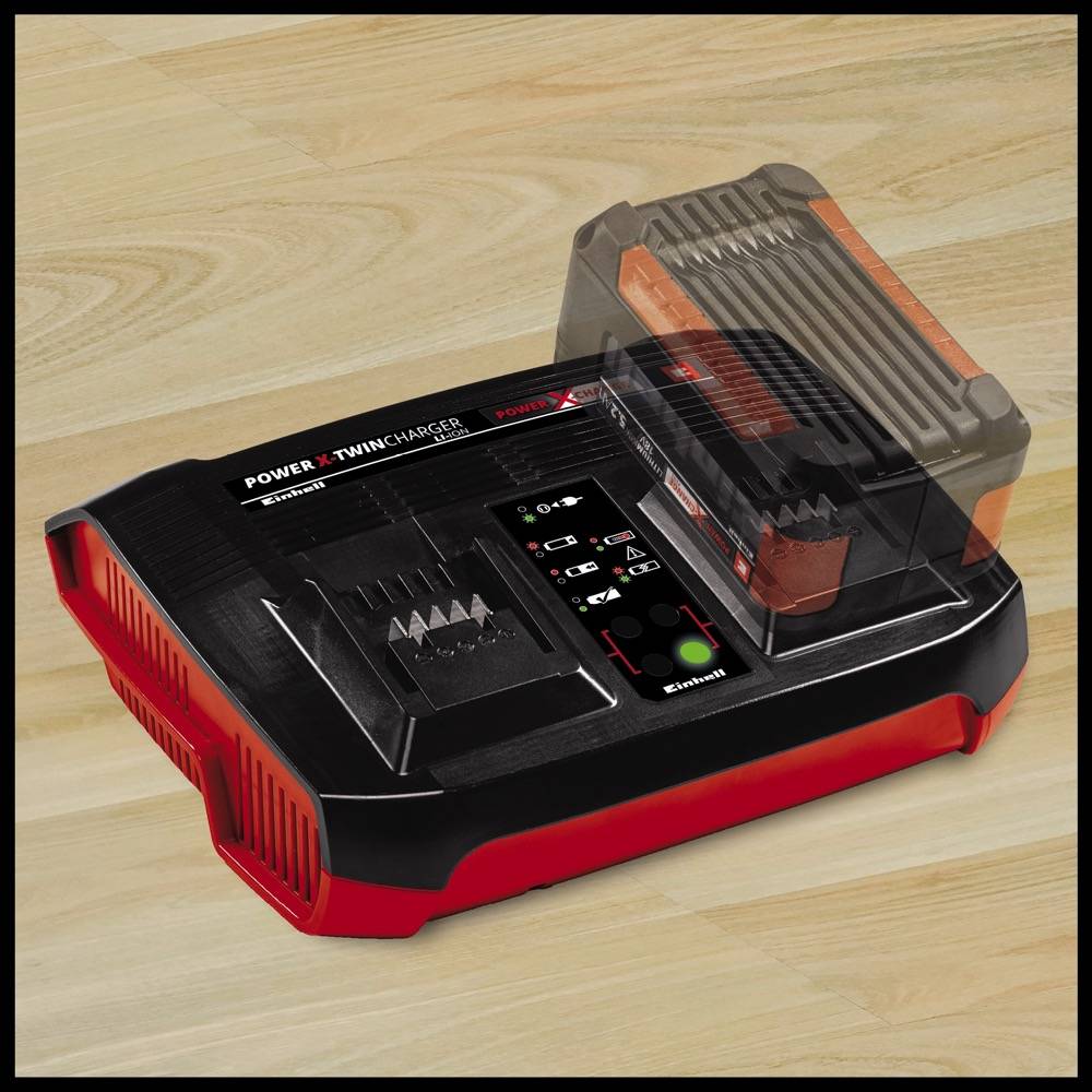 Einhell - Chargeur double Power X-Change – Power X-Twincharger – 2 x 18 V – Courant 3 A - Image 3