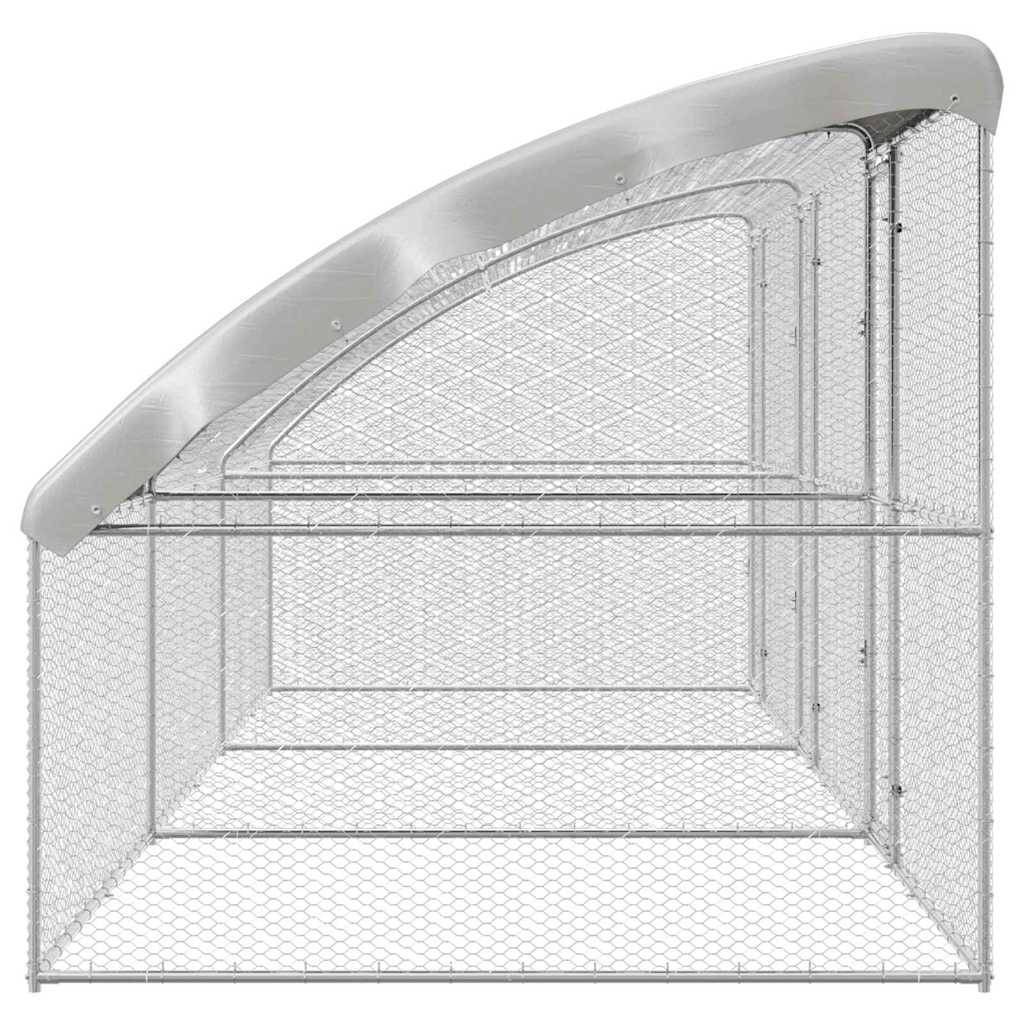 Grand enclos poules 6x2m acier galvanisé parc grillagé extérieur durable – ComfortXL Outdoor Living - Image 5