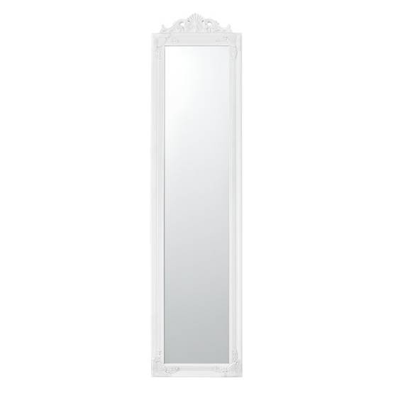 Miroir sur pied inclinable 160 x 40 cm blanc mat - Image 3