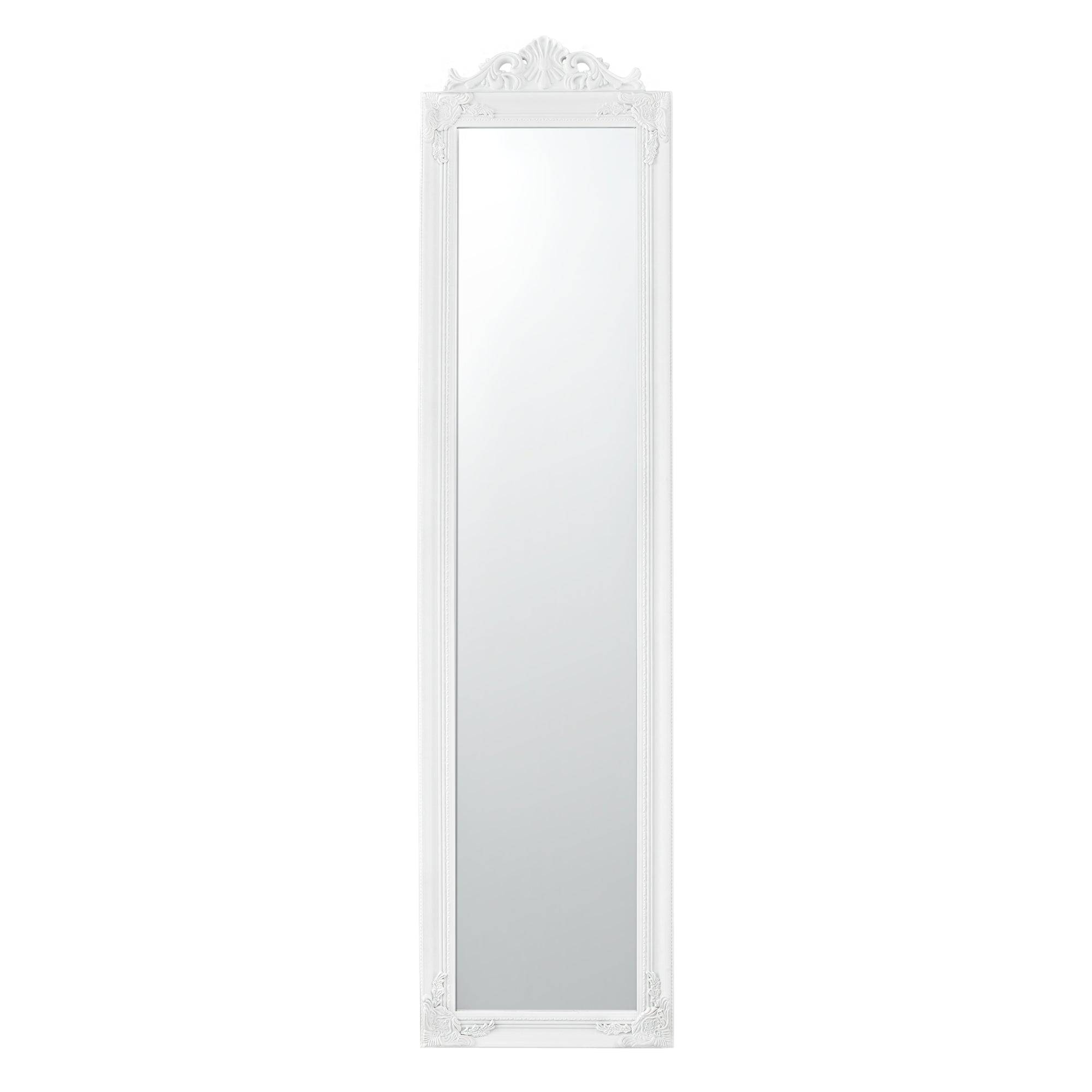Miroir sur pied inclinable 160 x 40 cm blanc mat - Image 3