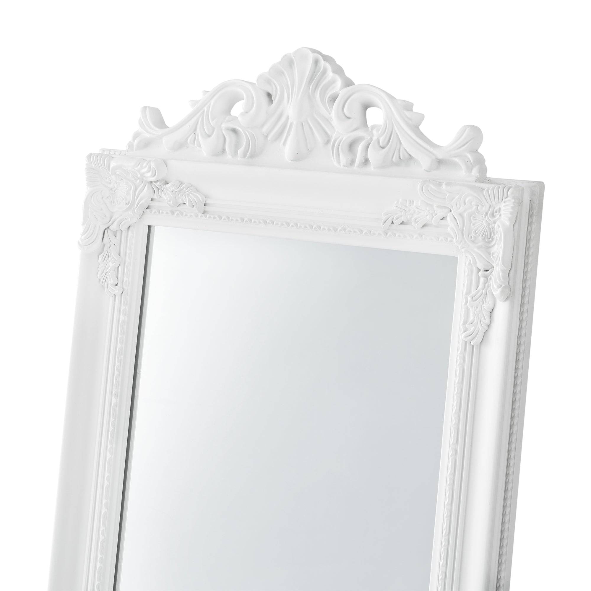 Miroir sur pied inclinable 160 x 40 cm blanc mat - Image 5
