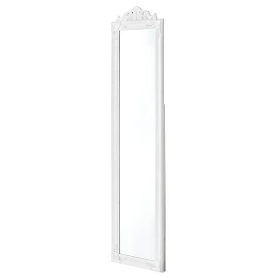 Miroir sur pied inclinable 160 x 40 cm blanc mat - Image 2
