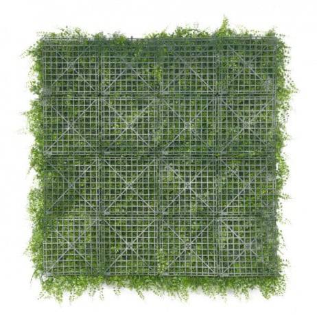 James Grass - France Green - Mur végétal feuillage artificiel hémisphère 1m x 1m, Long 26 m - Imagen 2