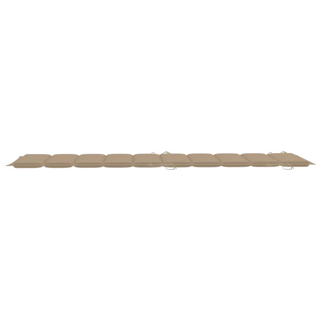 Helloshop26 - Lot de 2 transats chaise longue bain de soleil lit de jardin terrasse meuble d'extérieur avec coussins bois d'acacia solide - Imagen 8