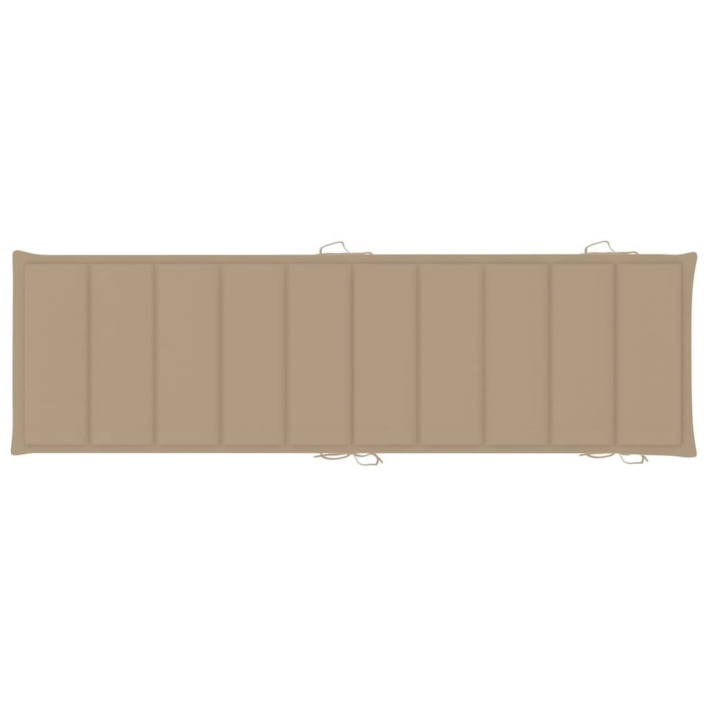 Helloshop26 - Lot de 2 transats chaise longue bain de soleil lit de jardin terrasse meuble d'extérieur avec coussins bois d'acacia solide - Imagen 9
